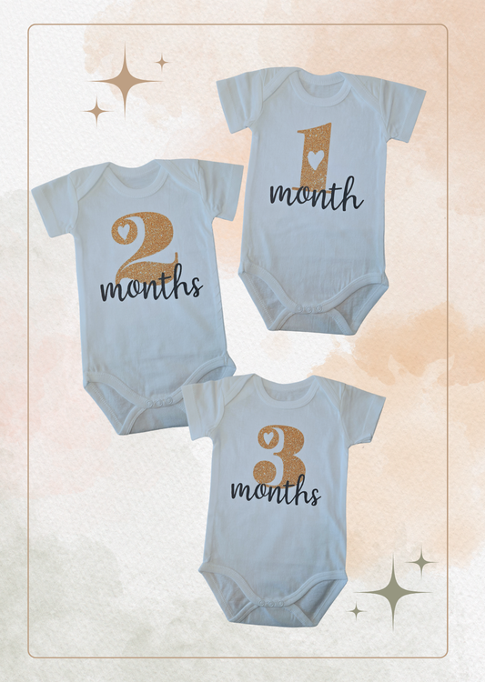 Baby Mijlpaal Rompertjes! 👶 – Nu ook per set van 3!