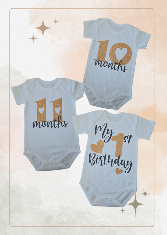 Baby Mijlpaal Rompertjes! 👶 – Nu ook per set van 3!